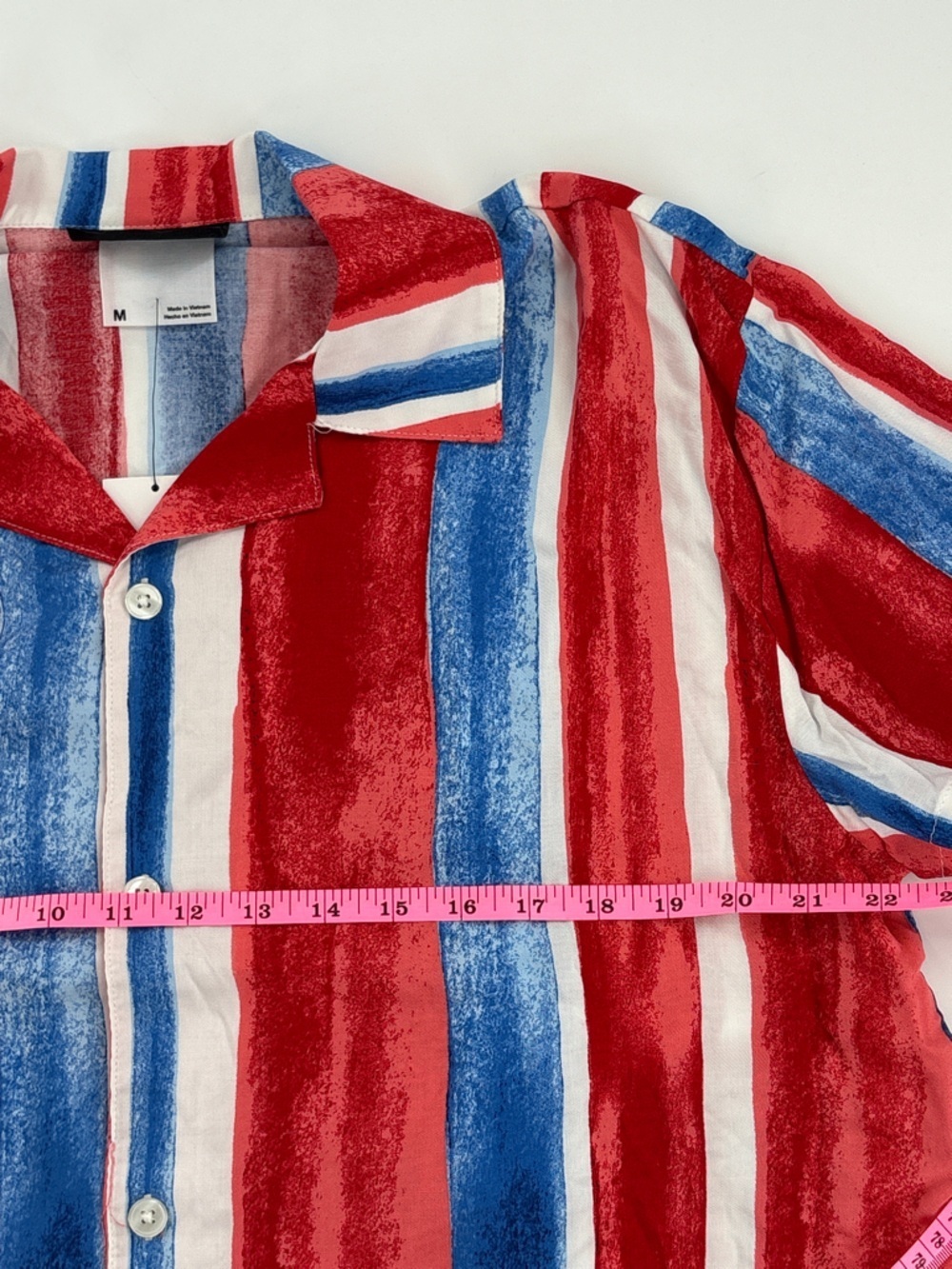 Original Use Red, Blue & White Striped Boxy Memorial Day Shirt - Picture 6 of 7